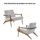 Poltrona Mh-3794 Herval Madeira Amêndoa Assento Estofado Marr