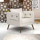 Poltrona Mia Poliéster Cru