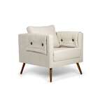 Poltrona Mia Poliéster Cru