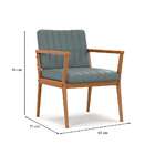 Poltrona Miami Linho Verde Sage