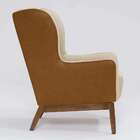 Poltrona Milena Revestimento Sintético Terracota E Linho Marf