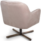 Poltrona Miley Base Giratória X Veludo Rosê