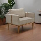 Poltrona Milla Luxo 80 Cm X 82 Cm X 76 Cm Bege