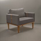 Poltrona Milla Luxo 80 Cm X 82 Cm X 76 Cm Cappuccino