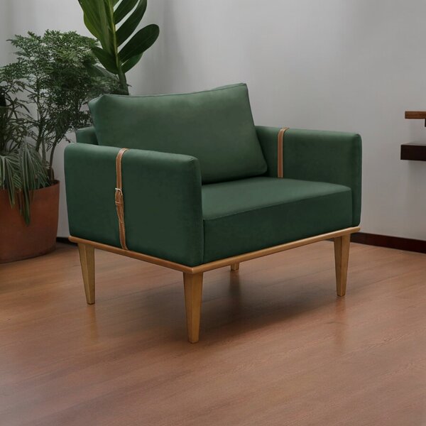 Poltrona Milla Luxo 80 Cm X 82 Cm X 76 Cm Verde