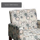 Poltrona Mirella Com Apoio De Braço E Revestimento Em Tecido