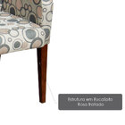 Poltrona Mirella Com Apoio De Braço E Revestimento Em Tecido