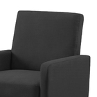 Poltrona Mirella Suede Com Rodízios C05 - D'rossi - Grafite