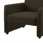 Poltrona Mirella Suede Com Rodízios C05 - D'rossi - Marrom