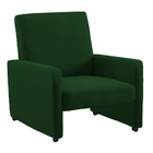 Poltrona Mirella Suede Com Rodízios C05 - D'rossi - Verde