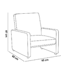 Poltrona Mirella Suede Com Rodízios C05 - D'rossi - Verde