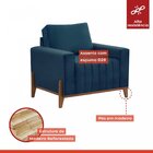 Poltrona Mm24 Martins Estofados Veludo/azul Petroleo