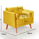 Poltrona Moderna Decoração Sala, Varanda, Recepção Luma Amare