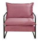 Poltrona Moderna Diva Industrial Base Metal Decoração Sala, R