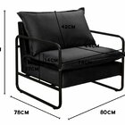 Poltrona Moderna Diva Industrial Base Metal Decoração Sala, R