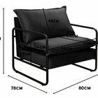 Poltrona Moderna Diva Industrial Base Metal Decoração Sala, R