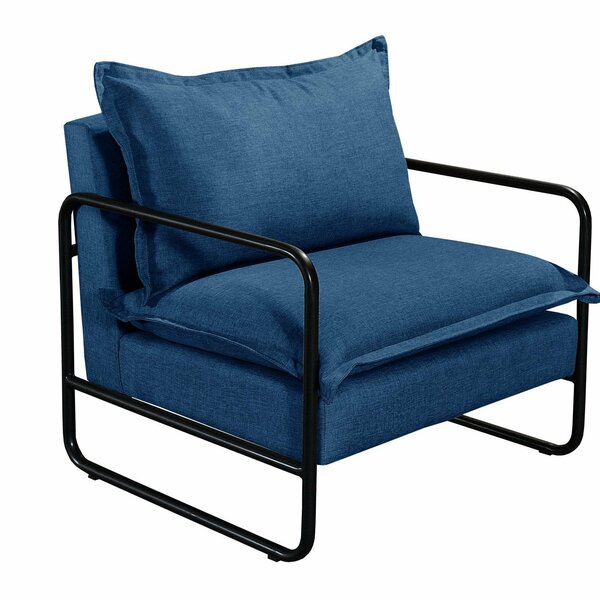 Poltrona Moderna Diva Industrial Base Metal Decoração Sala, R