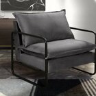 Poltrona Moderna Diva Industrial Base Metal Decoração Sala, R