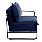 Poltrona Moderna Diva Industrial Base Metal Decoração Sala, R