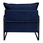 Poltrona Moderna Diva Industrial Base Metal Decoração Sala, R