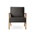 Poltrona Mona Decorativa Mona Linho Preto