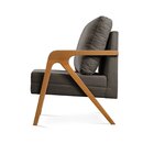 Poltrona Mona Decorativa Mona Linho Preto