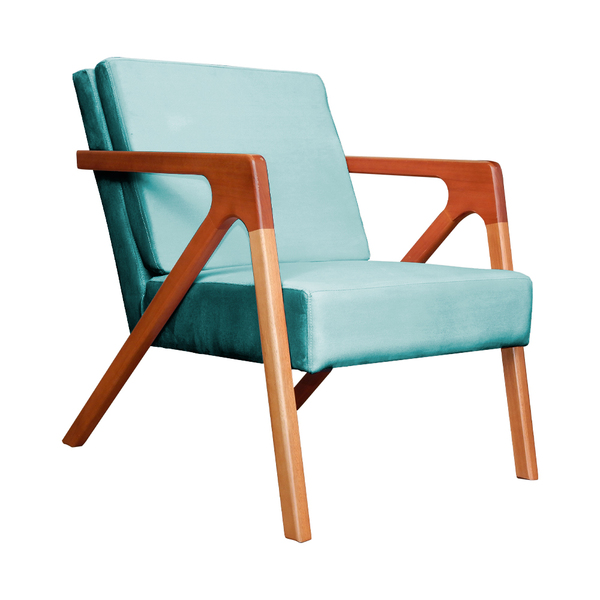 Poltrona Monalisa Decorativa Veludo Cores - Ds Estofados - Az