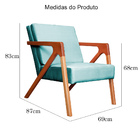 Poltrona Monalisa Decorativa Veludo Cores - Ds Estofados - Az