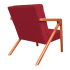 Poltrona Monalisa Suede Vermelho - Vallisa Decor