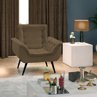 Poltrona Monica - Matrix - Light Marrom Claro