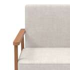 Poltrona Morella Bege E Nogueira