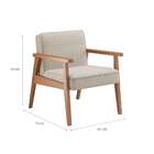 Poltrona Morgan Bege E Nogueira