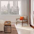 Poltrona Morgan Bege E Nogueira