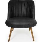 Poltrona Munique Pés Palito Corano Rústico Black - Casaepoltr