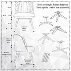 Poltrona Munique Pés Palito Corano Rústico Camel - Casaepoltr