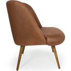 Poltrona Munique Pés Palito Corano Rústico Camel - Casaepoltr