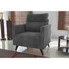 Poltrona Mx Chicago Veludo Cinza