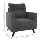 Poltrona Mx Chicago Veludo Cinza