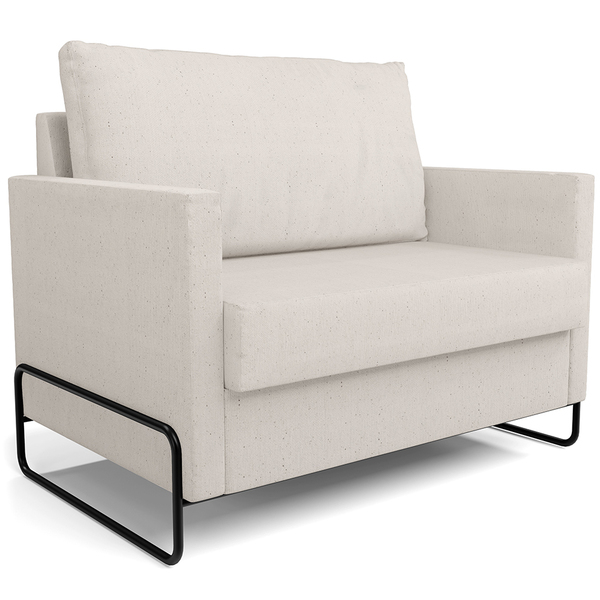 Poltrona Namoradeira 1 Lugar Sala De Estar Malta L02 Linho Cr