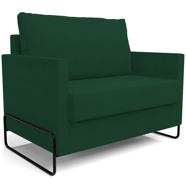 Poltrona Namoradeira 1 Lugar Sala De Estar Malta L02 Suede Ve