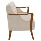 Poltrona Namoradeira 2 Lugares 135cm Capitonê Lapa Z32 Linho