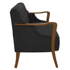 Poltrona Namoradeira 2 Lugares 135cm Capitonê Lapa Z32 Pu Pre