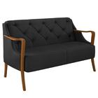 Poltrona Namoradeira 2 Lugares 135cm Capitonê Lapa Z32 Pu Pre