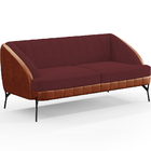 Poltrona Namoradeira 2 Lugares Coral D02 Veludo Marsala C-278