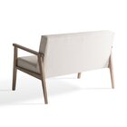 Poltrona Namoradeira 2 Lugares Madeira Maciça Jequitibá Assen