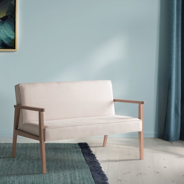 Poltrona Namoradeira 2 Lugares Madeira Maciça Jequitibá Assen