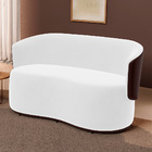 Poltrona Namoradeira Aisha 02 Lugares Orgânica Composê Sintét