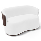 Poltrona Namoradeira Aisha 02 Lugares Orgânica Composê Sintét