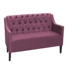 Poltrona Namoradeira Alice Capitonê 2 Lugares  Rosê