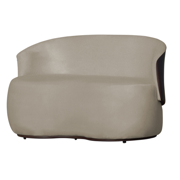 Poltrona Namoradeira Beatriz 2 Lugares Tecido Suede Com Compo